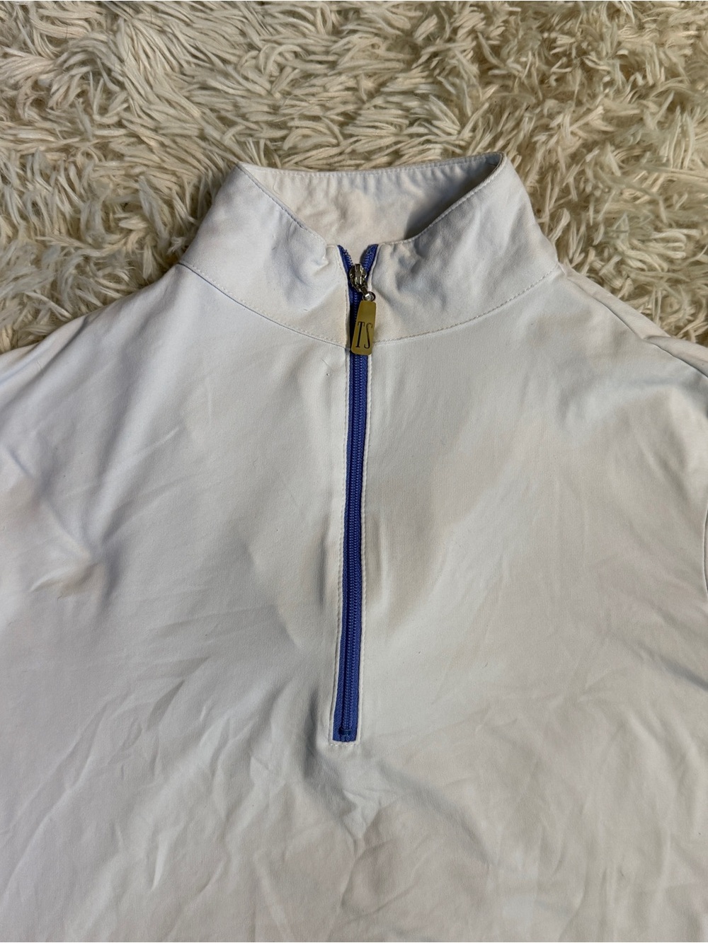 Women’s XS White Tailored Sportsman Long Sleeve Horseback Riding Sunshirt - Picture 2 of 4
